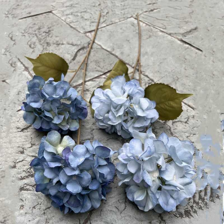 Two-Bloom Artificial Hydrangea Spray – 80cm