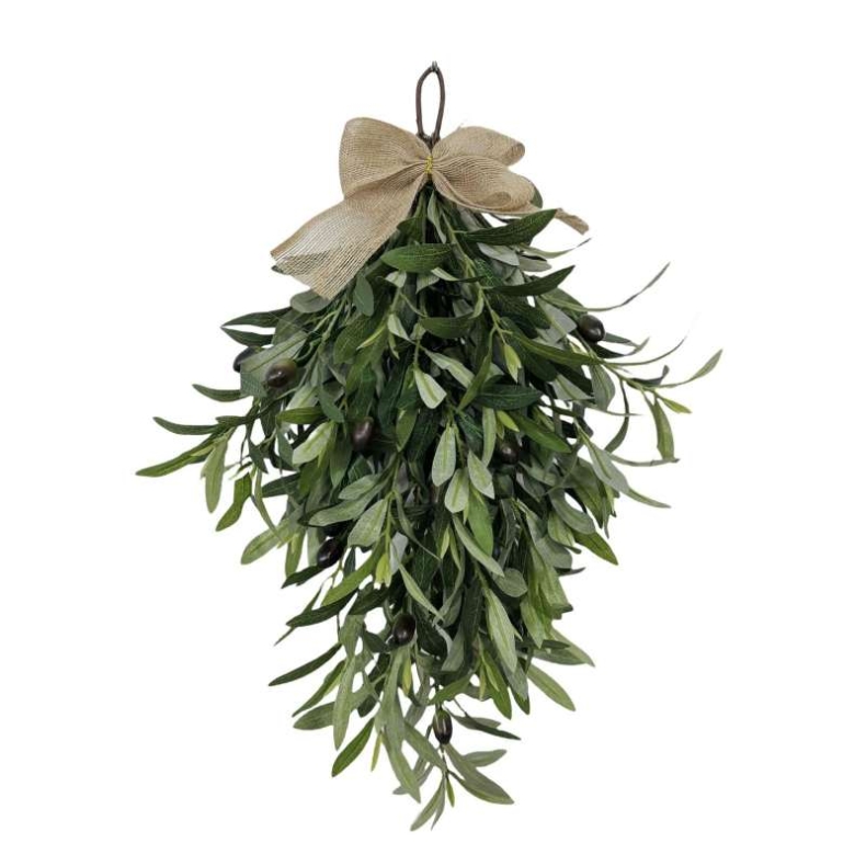 Upside-down Artificial eucalyptus leaves