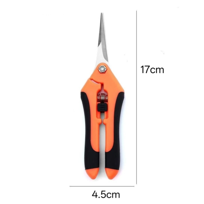 Stainless steel pruning shears and fruit picking shears