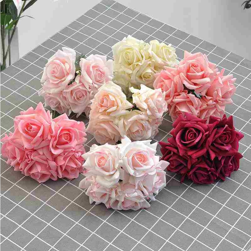 Artificial Rose Bunch with 5 Stems