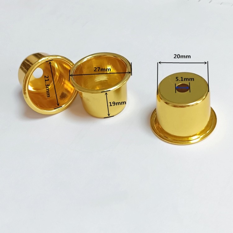 Wholesale gold aluminum candle cups