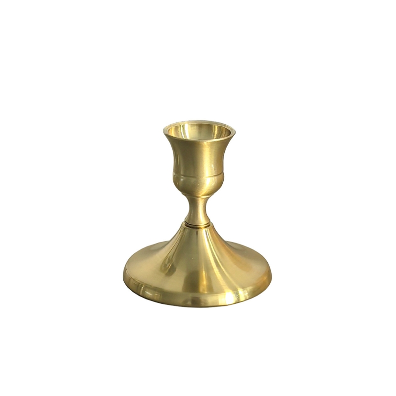 Copper, black and silver candlesticks