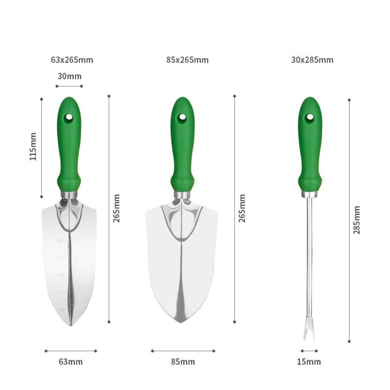A Eleven-piece gardening tool set