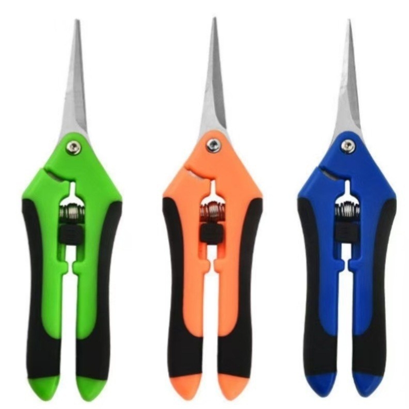 Stainless steel pruning shears and fruit picking shears