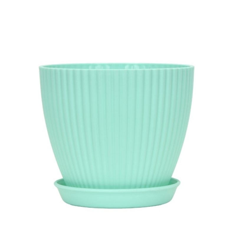 Colorful Plastic striped flower pot