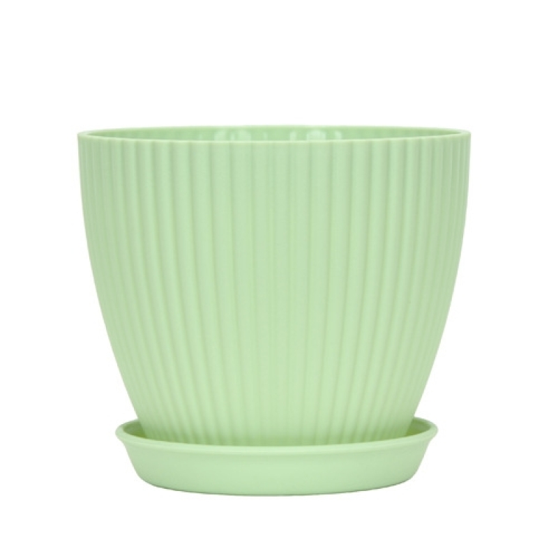 Colorful Plastic striped flower pot