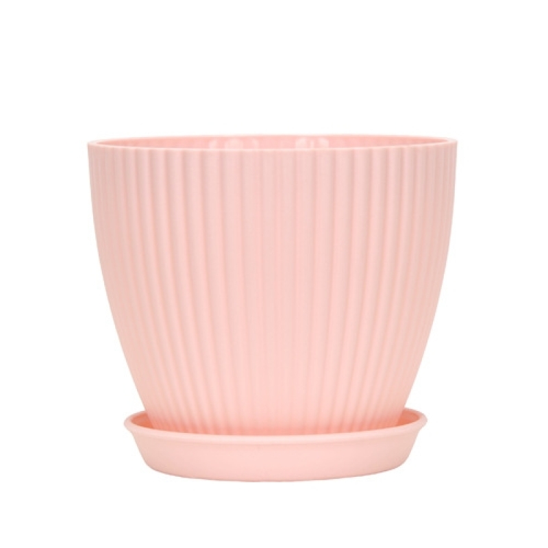 Colorful Plastic striped flower pot