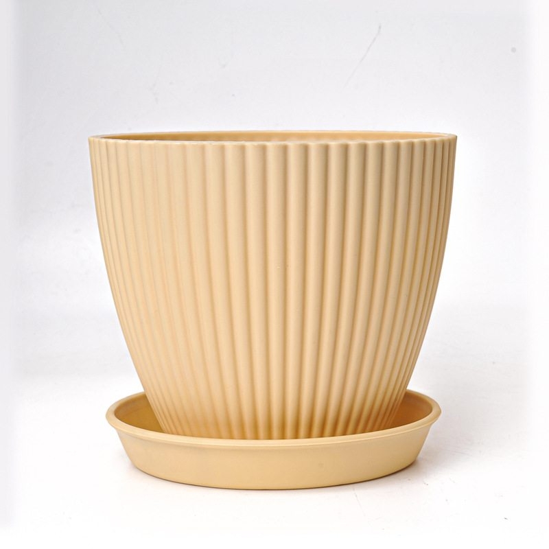 Colorful Plastic striped flower pot