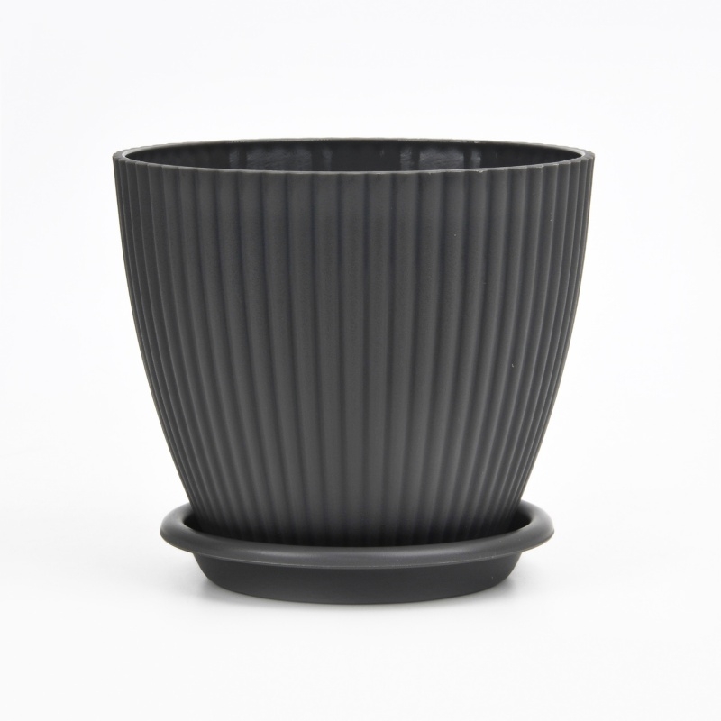 Colorful Plastic striped flower pot