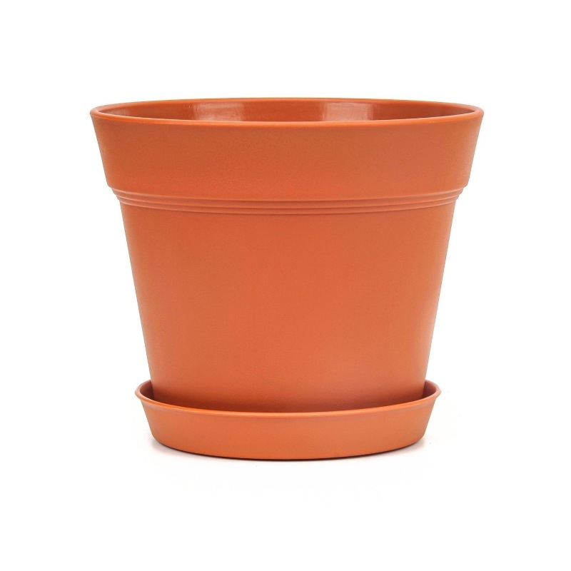 6.5-inch and 7.5-inch plastic flower pot