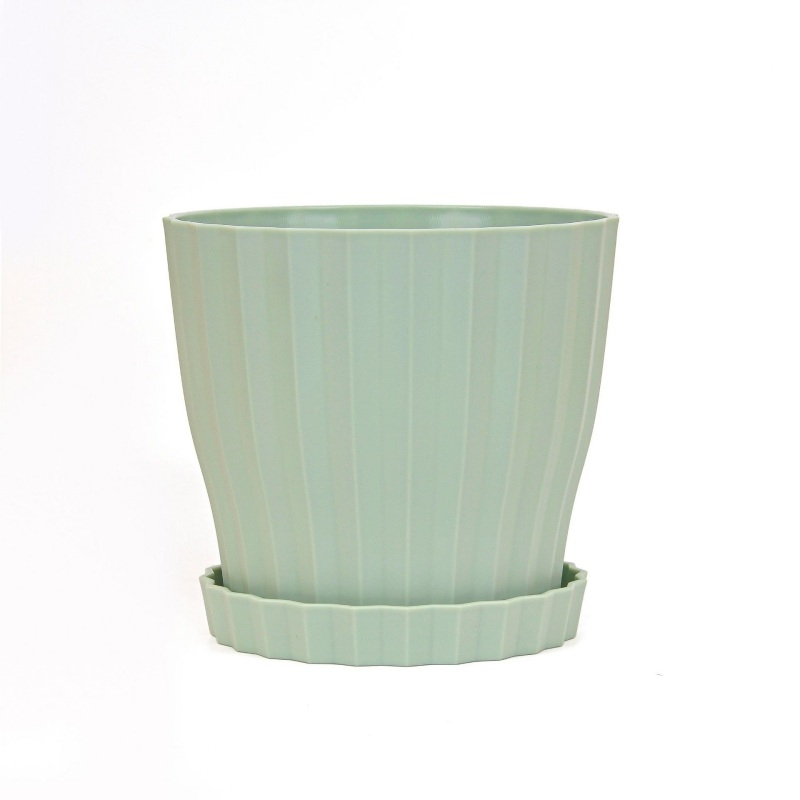 6-inch striped colored flower pot