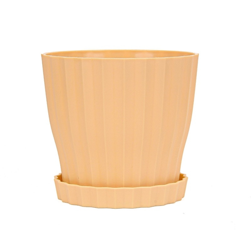 6-inch striped colored flower pot