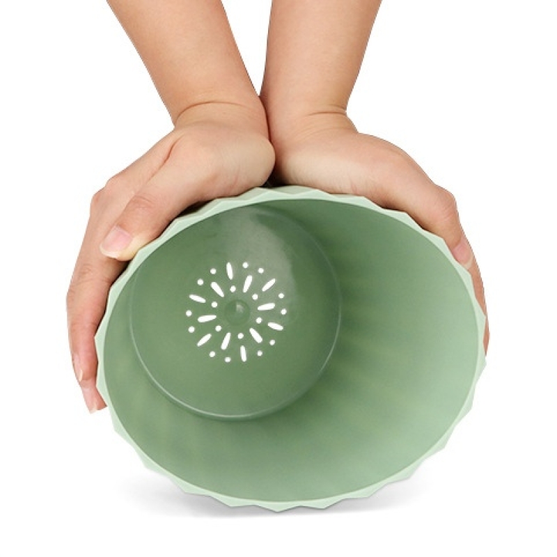 6-inch striped colored flower pot