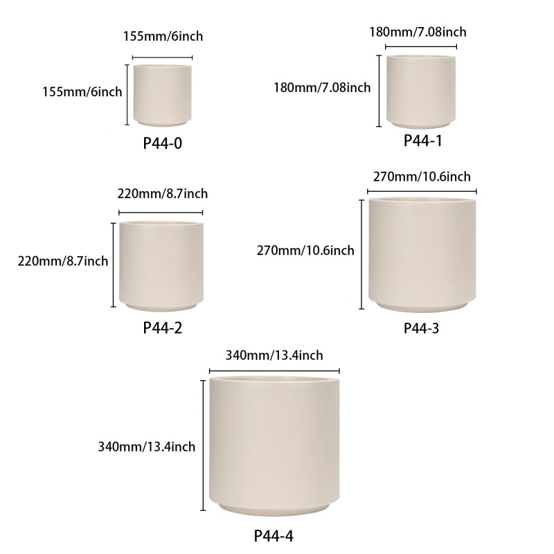 6-inch, 7-inch, 8.5-inch, 10.5-inch,13 inch plastic flower pot