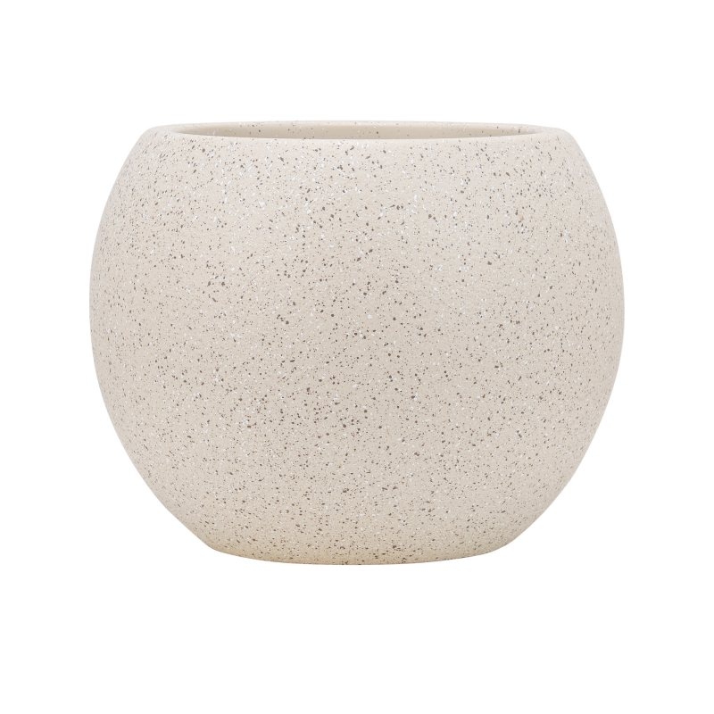 Spherical flower pot made of imitation fiberglass material