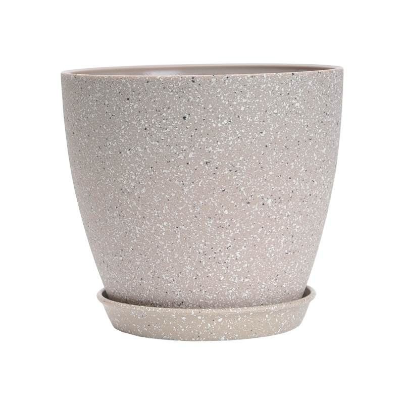 3.5 inches to 9.5 inches Frosted plastic planting pots