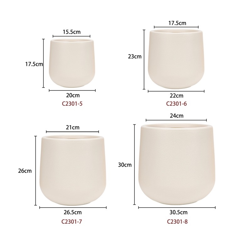 Factory wholesale large diameter flower pots