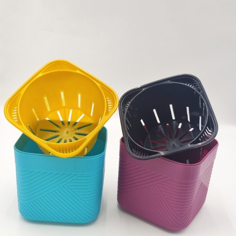 Wholesale plastic twill flower pots