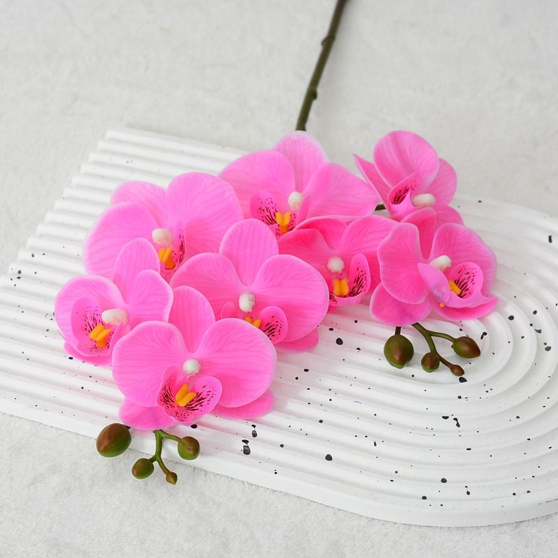 Artificial Phalaenopsis orchid with two branches