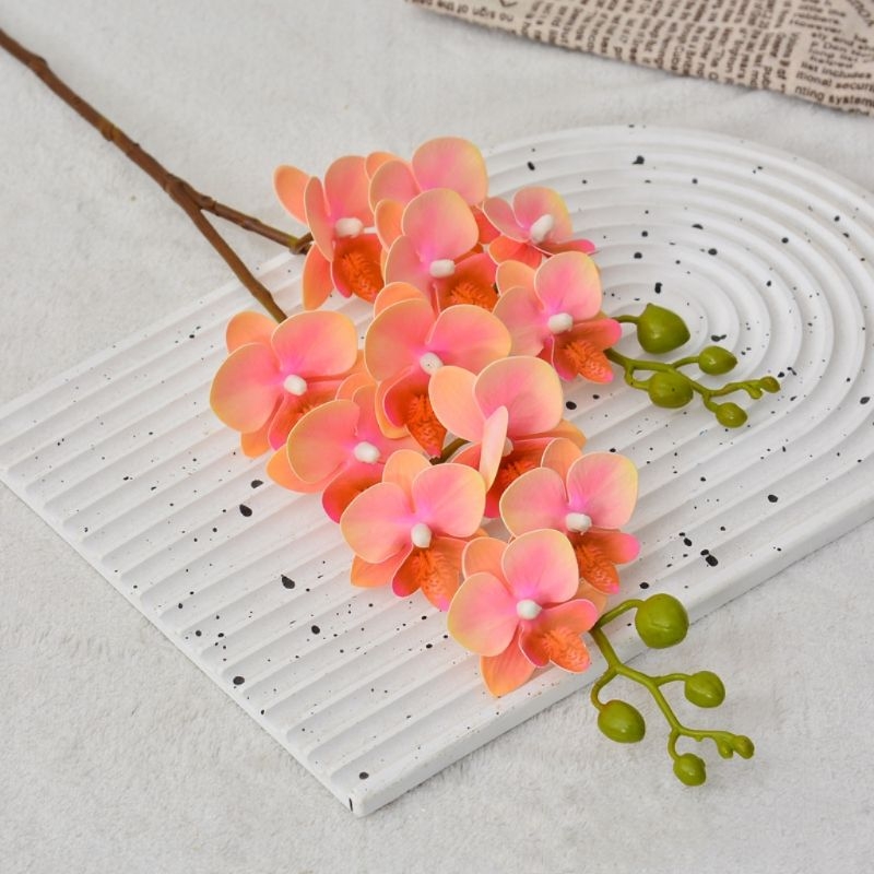 Wholesale two branches artificial Phalaenopsis orchid