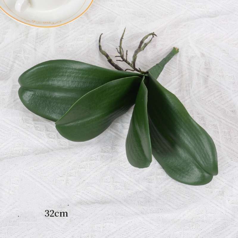 Artificial Phalaenopsis orchid leaves wholesale