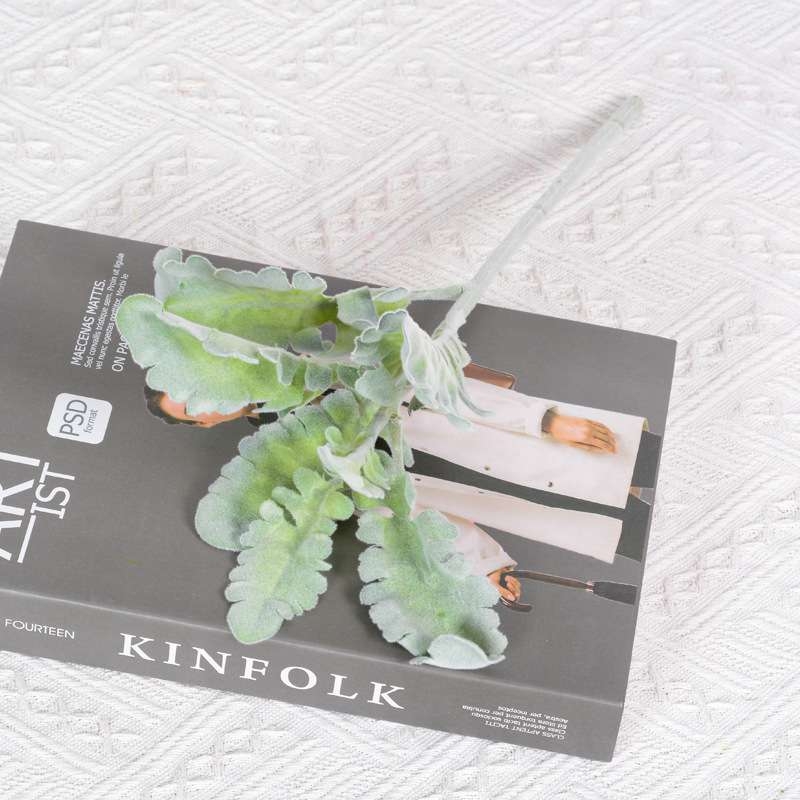Artificial Dusty Miller Leaf