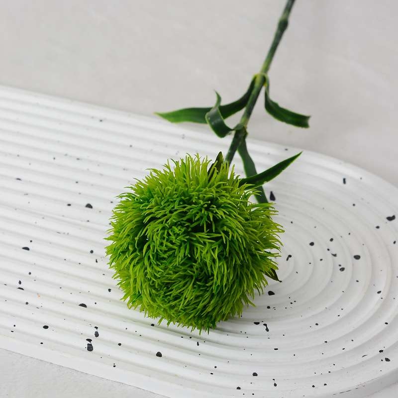 Artificial green ball dianthus