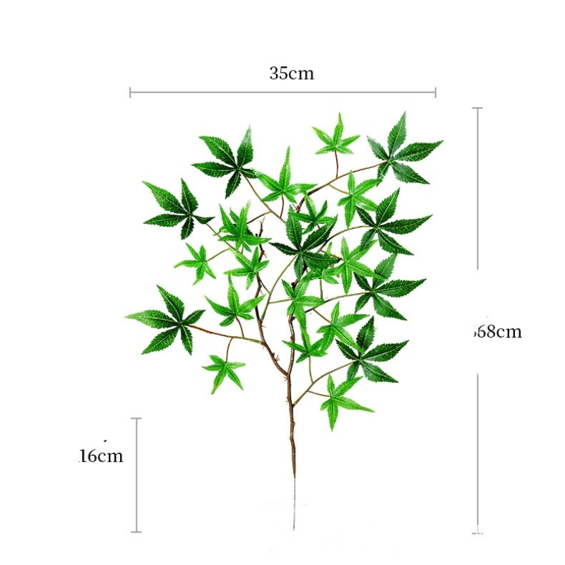 Artificial five-pointed maple leaf