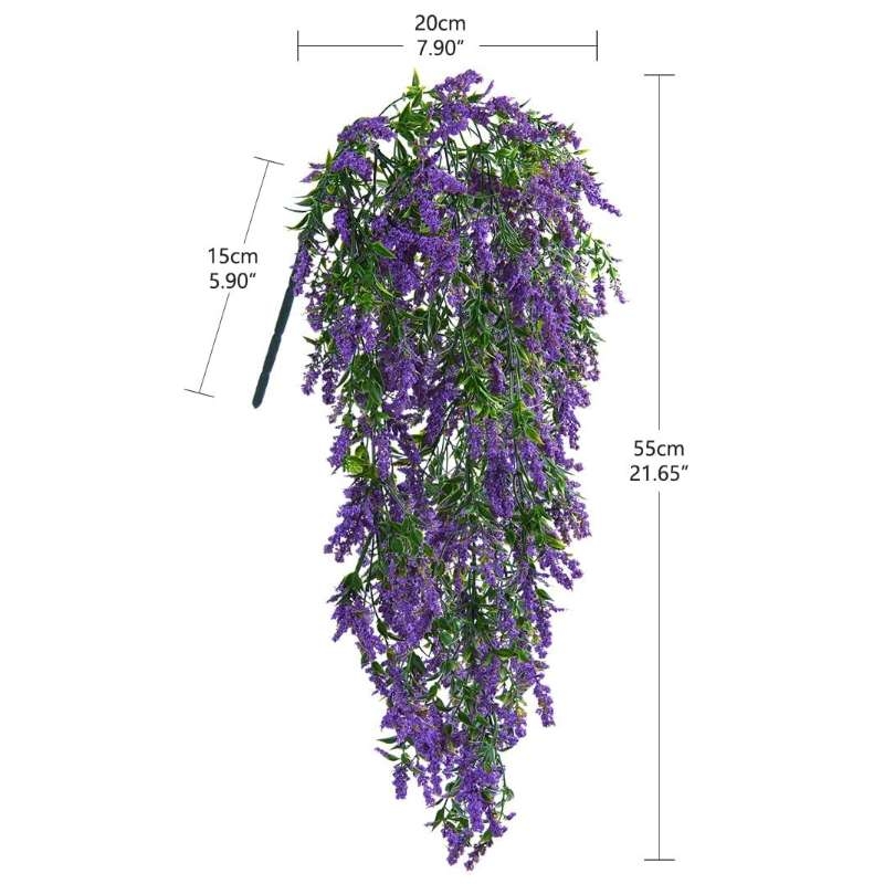 Artificial lavender in the shape of vines