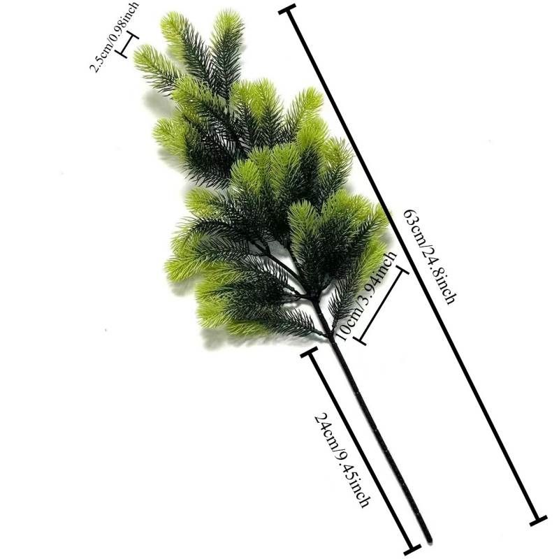 Artificial  plastic pine needles