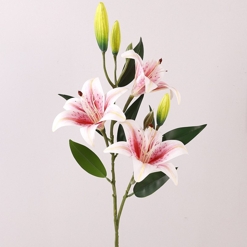 3-flower 3-fruit Artificial lily