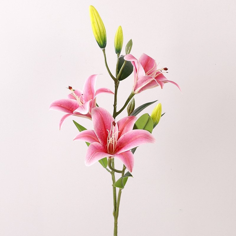 3-flower 3-fruit Artificial lily