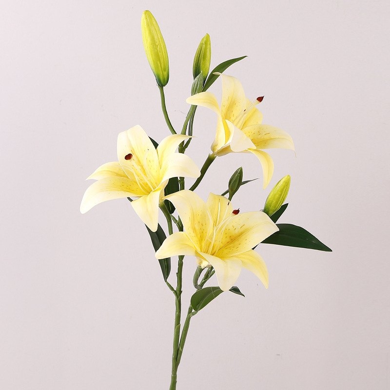 3-flower 3-fruit Artificial lily