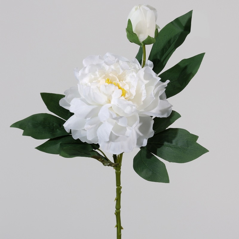 Artificial 2-headed peony flower