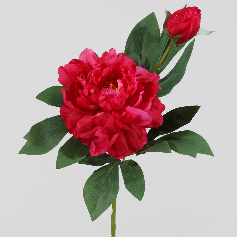 Artificial 2-headed peony flower
