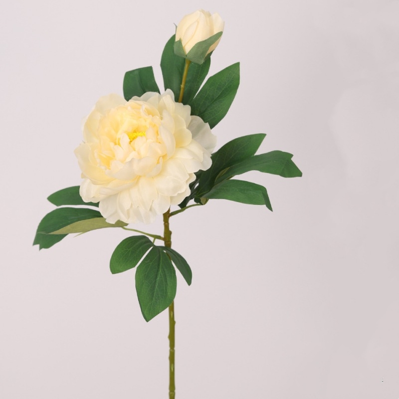 Artificial 2-headed peony flower