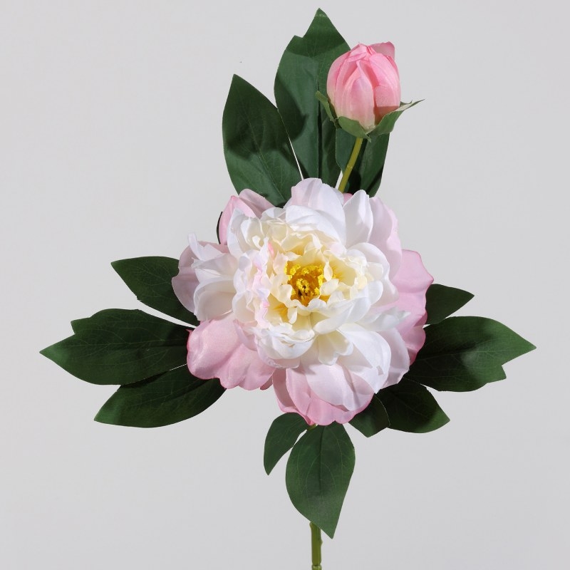 Artificial 2-headed peony flower