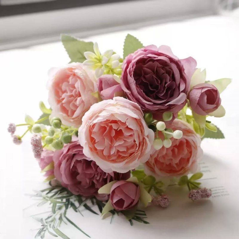 Wholesale artificial rose spray