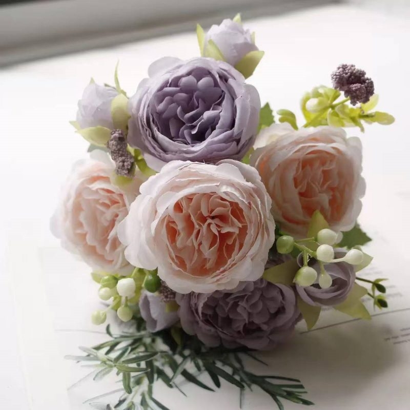 Wholesale artificial rose spray