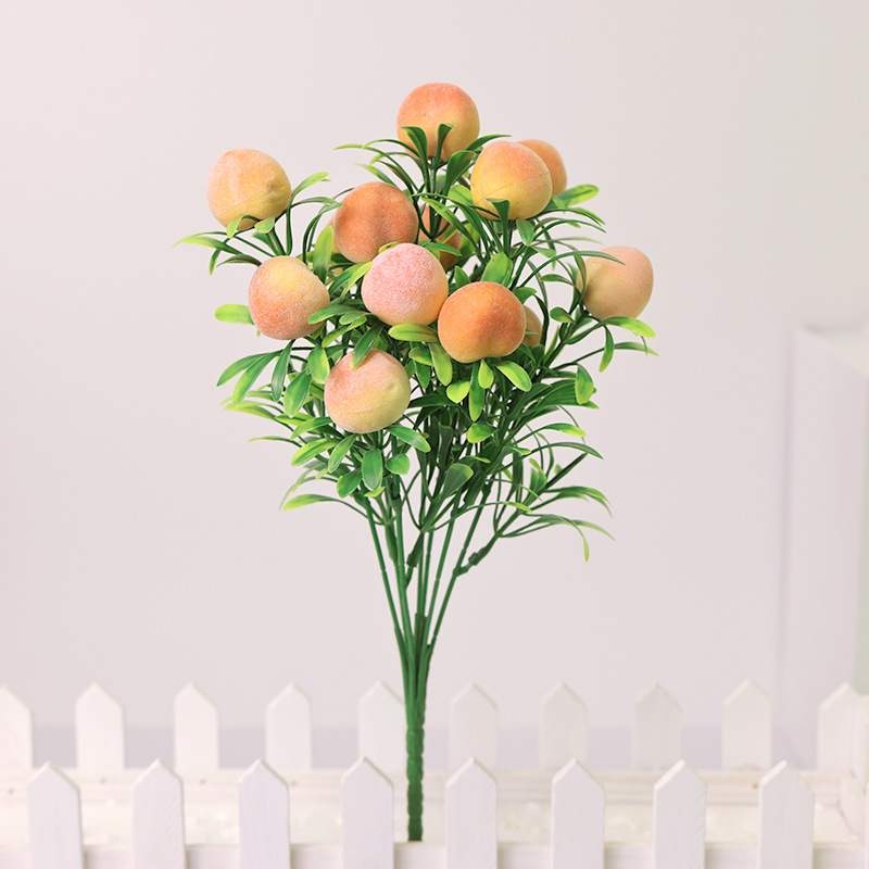 Artificial orange peache apple lemon pomegranate