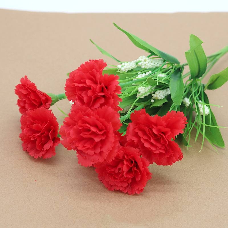 Artificial carnations with seven blooms