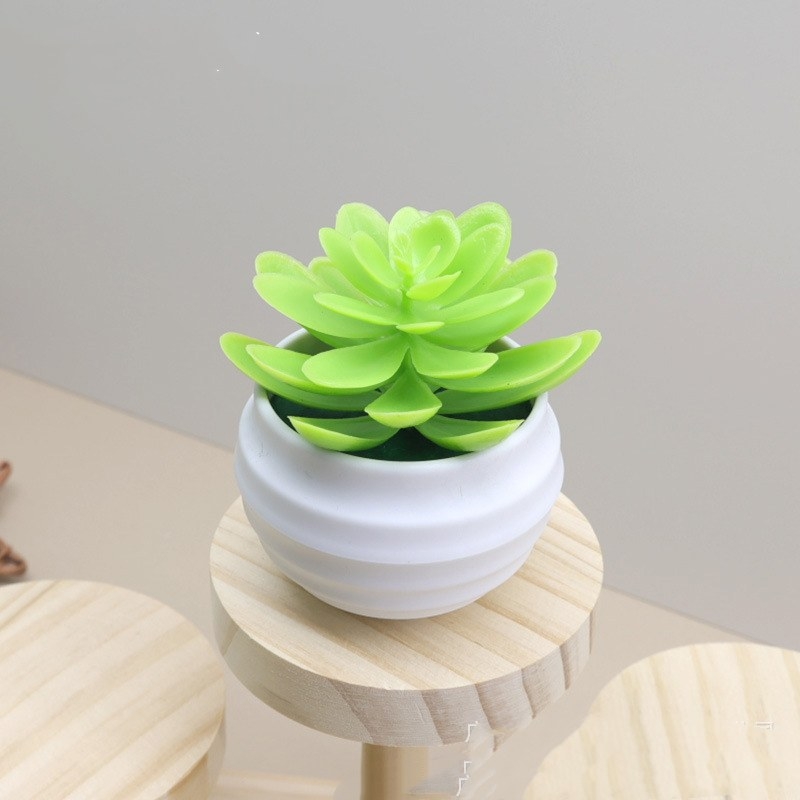Faux succulent little lotus potted plant
