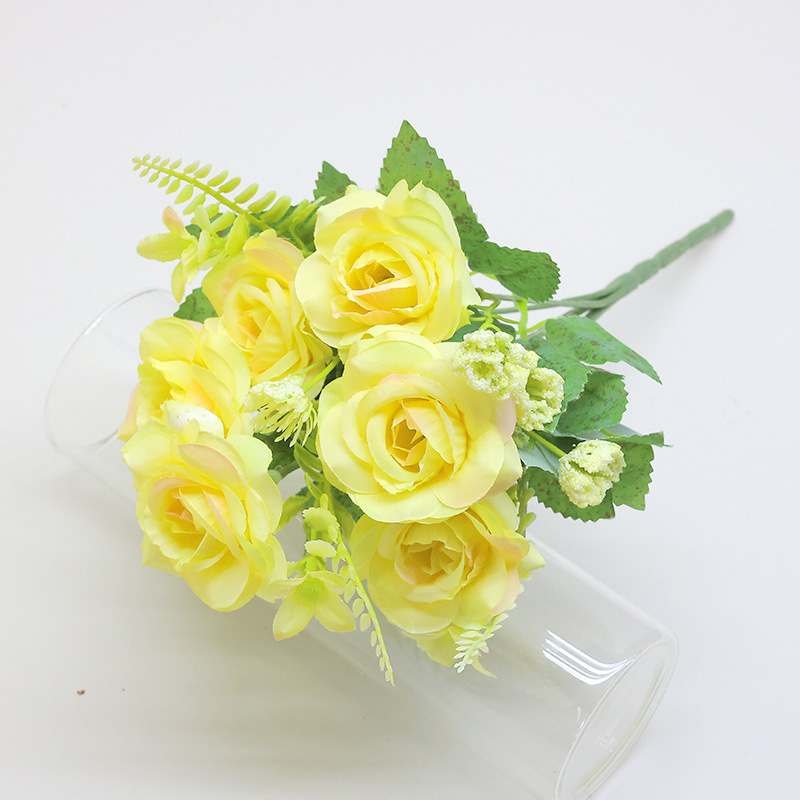 Artificial Multi-Bloom Rose Spray
