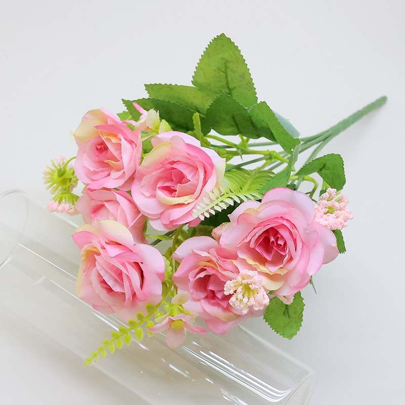 Artificial Multi-Bloom Rose Spray