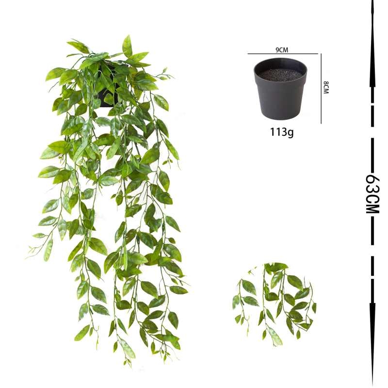 Artificial snow pea vines