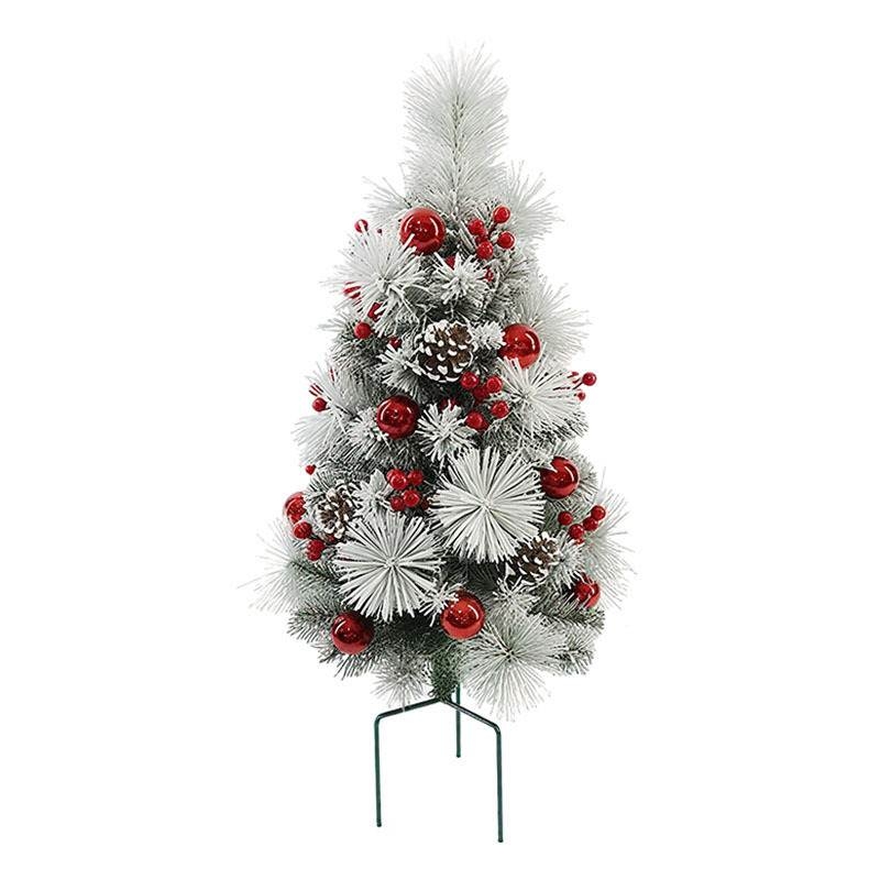 45-60cm PVC Artificial Outdoor Christmas Tree with Ground Stake