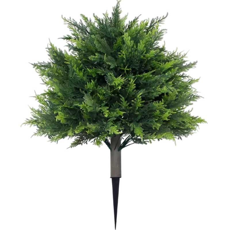 60cm Artificial Cypress Bush with Ground Stake