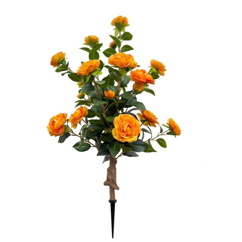 Artificial camellias with Ground Stake