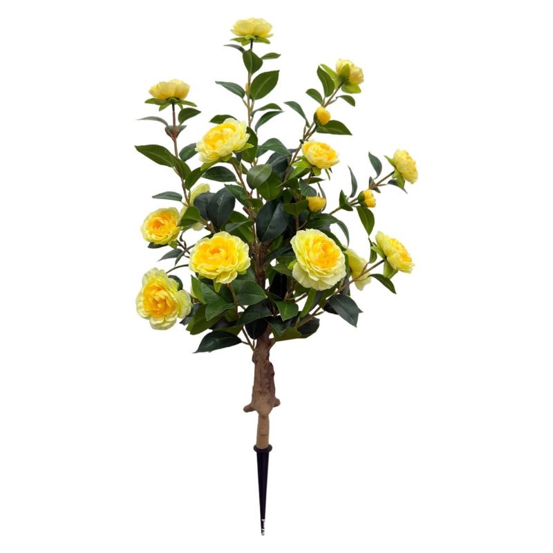 Artificial camellias with Ground Stake