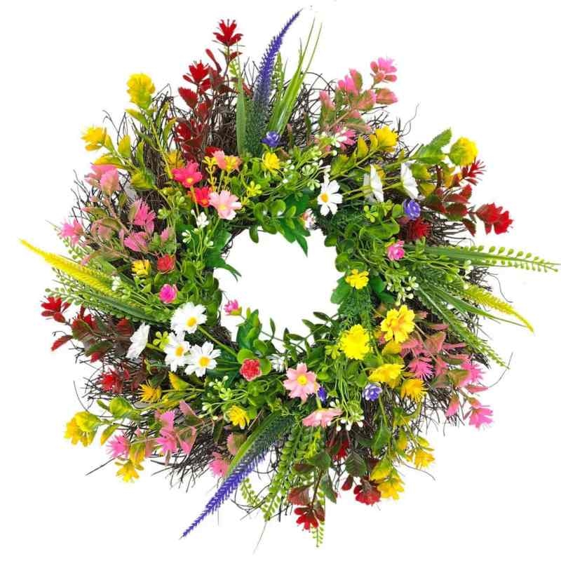 A wreath composed of multiple Artificial plants